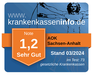 Testsiegel AOK Sachsen-Anhalt