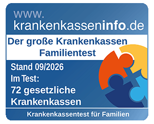 Testsiegel Krankenkassentest für Familien 