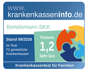 Testergebnis Krankenkassentest für Familien