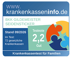 Testergebnis Krankenkassentest für Familien
