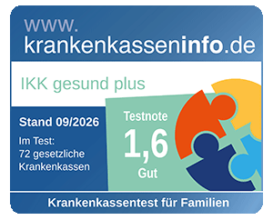 Testergebnis Krankenkassentest für Familien