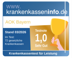 Testergebnis großer Krankenkassentest der Leistungen der Krankenkassen