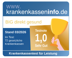 Testergebnis großer Krankenkassentest der Leistungen der Krankenkassen
