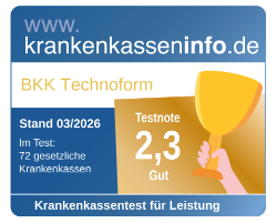 Testergebnis großer Krankenkassentest der Leistungen der Krankenkassen