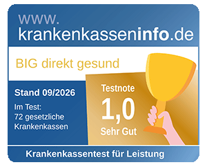 Testergebnis Leistungs-Check der Krankenkassen