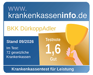 Testergebnis Leistungs-Check der Krankenkassen