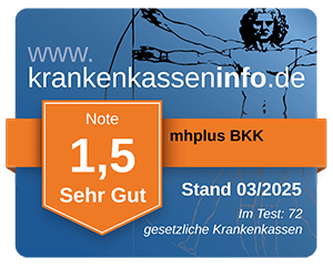 Ergebnis der mhplus BKK im aktuellen Krankenkassentest