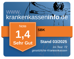 Ergebnis der SBK im aktuellen Krankenkassentest