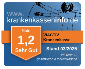 Ergebnis der VIACTIV Krankenkasse im aktuellen Krankenkassentest