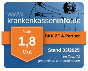 Ergebnis der ZF BKK im aktuellen Krankenkassentest