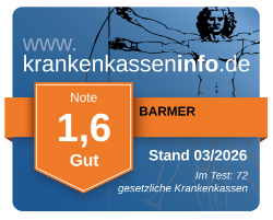 Ergebnis der BARMER im aktuellen Krankenkassentest