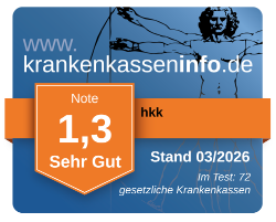 Ergebnis der hkk im aktuellen Krankenkassentest