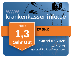 Ergebnis der ZF BKK im aktuellen Krankenkassentest