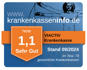 Ergebnis der VIACTIV Krankenkasse im aktuellen Krankenkassentest