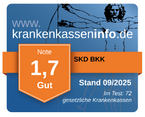 Ergebnis der SKD BKK im aktuellen Krankenkassentest