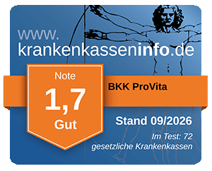 Ergebnis der BKK ProVita im aktuellen Krankenkassentest