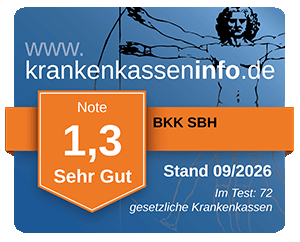 Ergebnis der BKK SBH im aktuellen Krankenkassentest