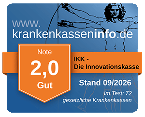 Ergebnis der IKK - Die Innovationskasse im aktuellen Krankenkassentest