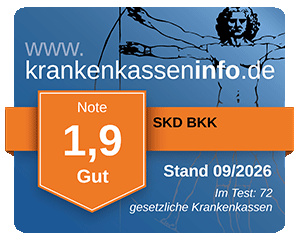 Ergebnis der SKD BKK im aktuellen Krankenkassentest