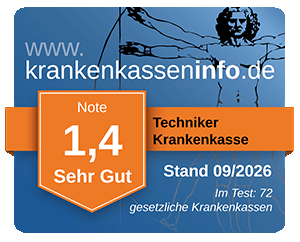 Ergebnis der Techniker Krankenkasse im aktuellen Krankenkassentest