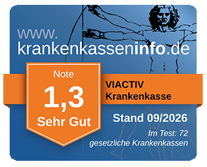 Ergebnis der VIACTIV Krankenkasse im aktuellen Krankenkassentest