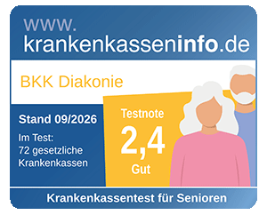 Testergebnis Krankenkassentest für Senioren