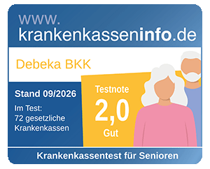 Testergebnis Krankenkassentest für Senioren