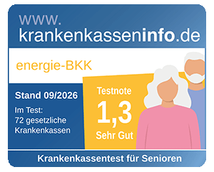 Testergebnis Krankenkassentest für Senioren
