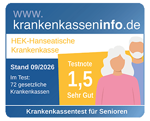 Testergebnis Krankenkassentest für Senioren