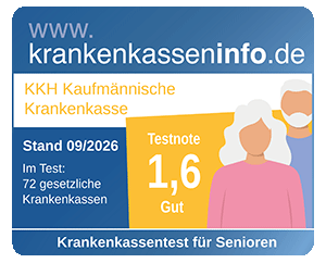 Testergebnis Krankenkassentest für Senioren