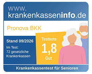 Testergebnis Krankenkassentest für Senioren