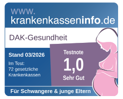 Testergebnis großer Krankenkassentest für Schwangere und junge Eltern