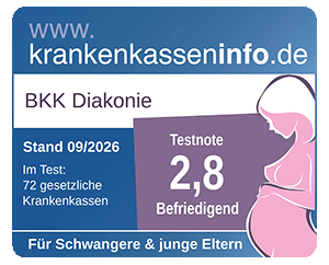 Testergebnis Krankenkassentest für Schwangere und junge Eltern
