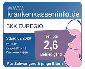 Testergebnis Krankenkassentest für Schwangere und junge Eltern