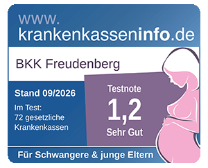 Testergebnis Krankenkassentest für Schwangere und junge Eltern