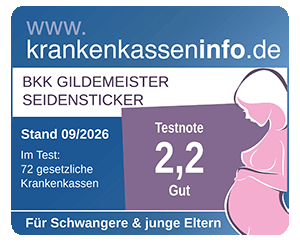 Testergebnis Krankenkassentest für Schwangere und junge Eltern