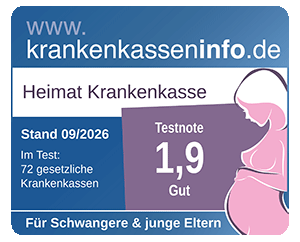 Testergebnis Krankenkassentest für Schwangere und junge Eltern