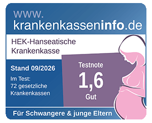 Testergebnis Krankenkassentest für Schwangere und junge Eltern