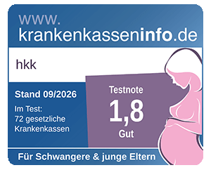 Testergebnis Krankenkassentest für Schwangere und junge Eltern