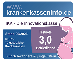 Testergebnis Krankenkassentest für Schwangere und junge Eltern