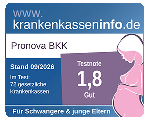 Testergebnis Krankenkassentest für Schwangere und junge Eltern