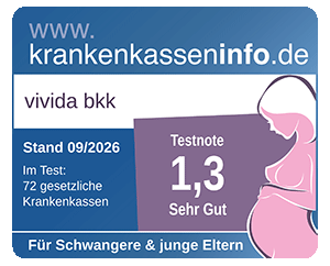 Testergebnis Krankenkassentest für Schwangere und junge Eltern