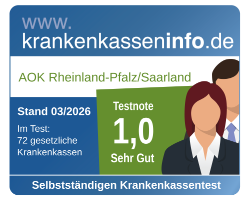 Testergebnis Krankenkassentest für Selbstständige