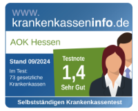 Testergebnis Krankenkassentest für Selbstständige