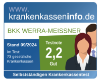 Testergebnis Krankenkassentest für Selbstständige