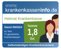 Testergebnis Krankenkassentest für Selbstständige