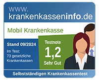 Testergebnis Krankenkassentest für Selbstständige