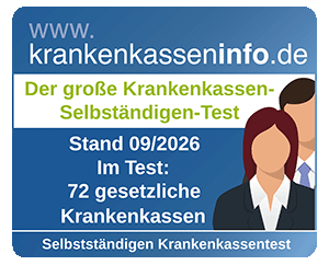 Testsiegel Krankenkassentest für Selbstständige