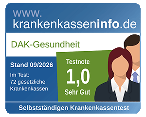 Testergebnis Krankenkassentest für Selbstständige