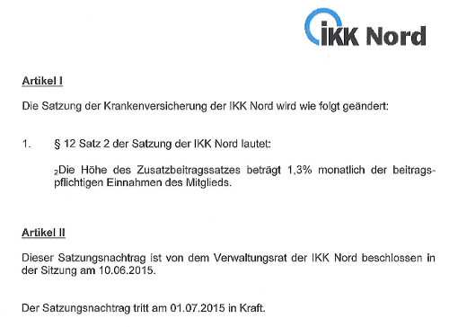 Bild zum Beitrag IKK Nord erhöht Zusatzbeitrag – Versicherte zahlen ab Juli 0,4 Prozent mehr